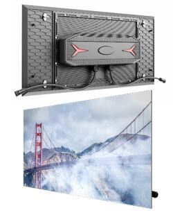 OFM Series Outdoor Light Weight And Slim Front Service 2ftx1ft IP68 Modular Led Panel With Ultra High Brightness Support Led Cube For Outdoor Digital Wall