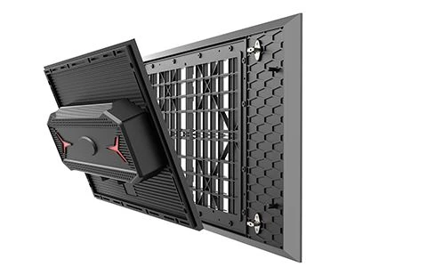 OFM Series Outdoor Light Weight And Slim Front Service 2ftx1ft IP68 Modular Led Panel With Ultra High Brightness Support Led Cube For Outdoor Digital Wall